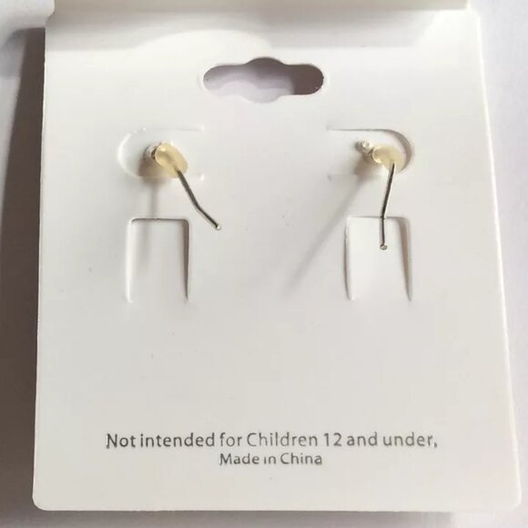 Black Tahitian Pearl Heart Earrings Silver Plated Crystal Dangle Bridal Love - Picture 9 of 11